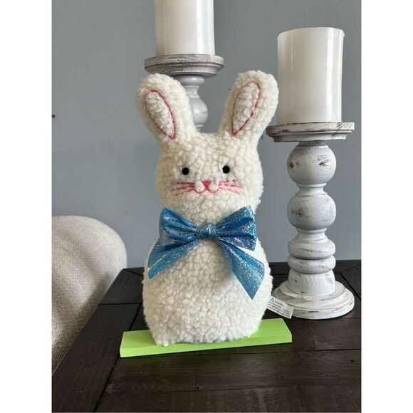 Target Spritz white plush Easter bunny decorations - Picture 1 of 5